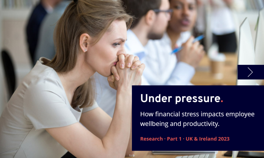 Under pressure: How financial stress impacts employee wellbeing and productivity.